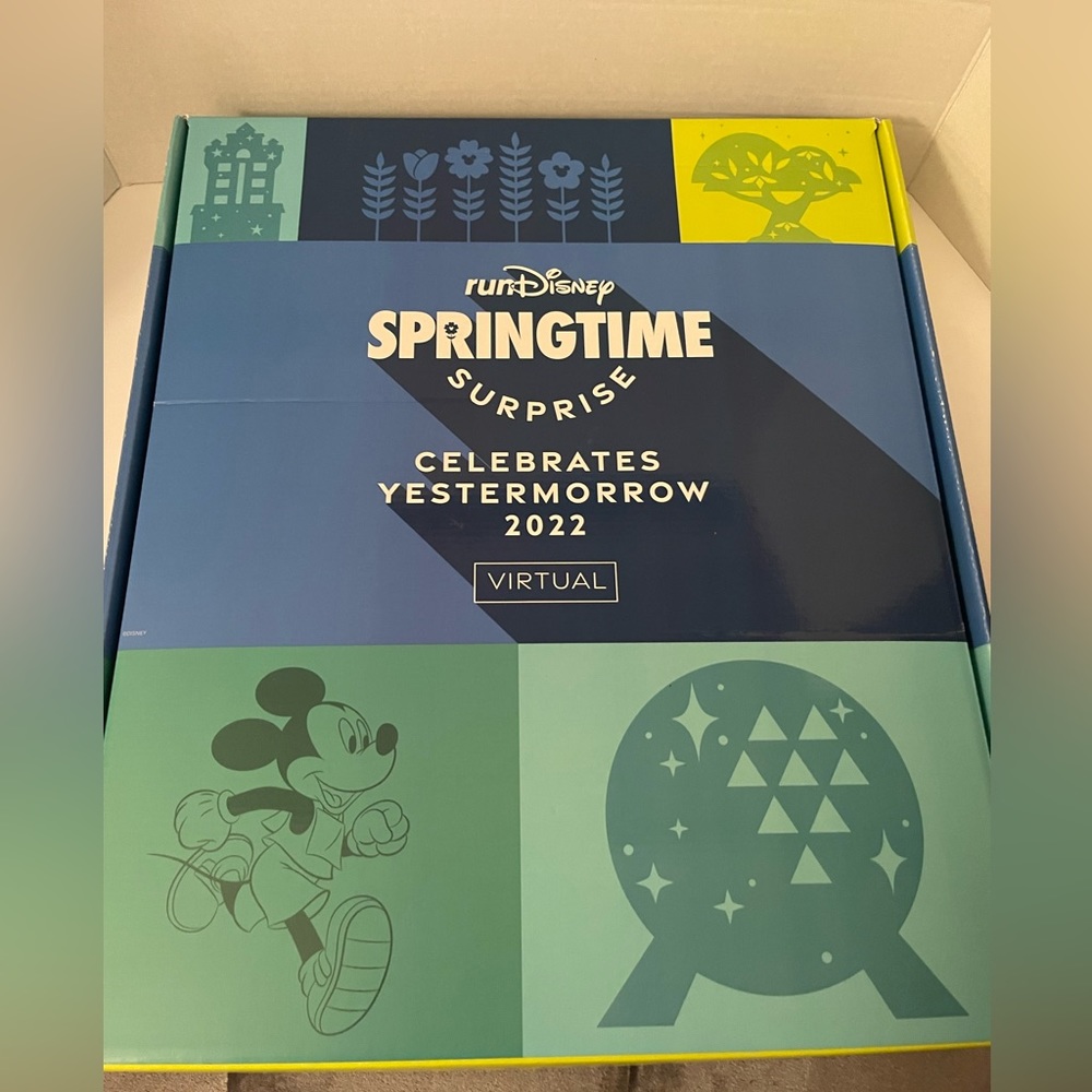 NEW in box Virtual runDisney 2022 Springtime Surprise Medals & Shirts